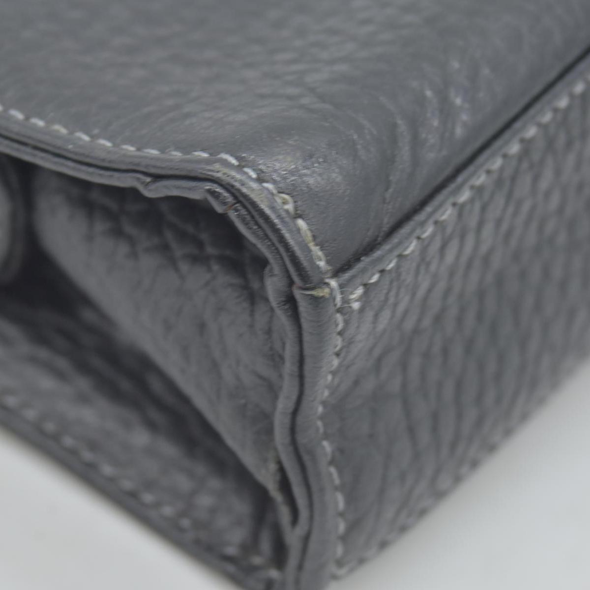 BURBERRYS Black Tumbled Leather Clutch Wristlet With Nova Check Plaid Lining CONSIGNMENT