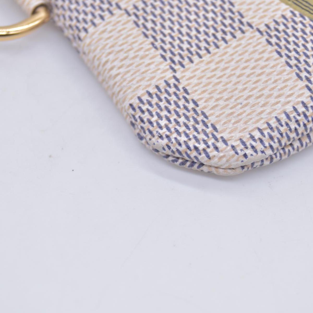Louis Vuitton Damier Azur Articles de Voyage Key Pouch Cles CONSIGNMENT