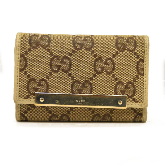 Gucci  GG Supreme Monogram 6 Key Holder Case Off White