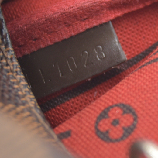 Louis Vuitton Damier Ebene Complice Trunks and Bags Mini Pochette Accessories Red FL1028