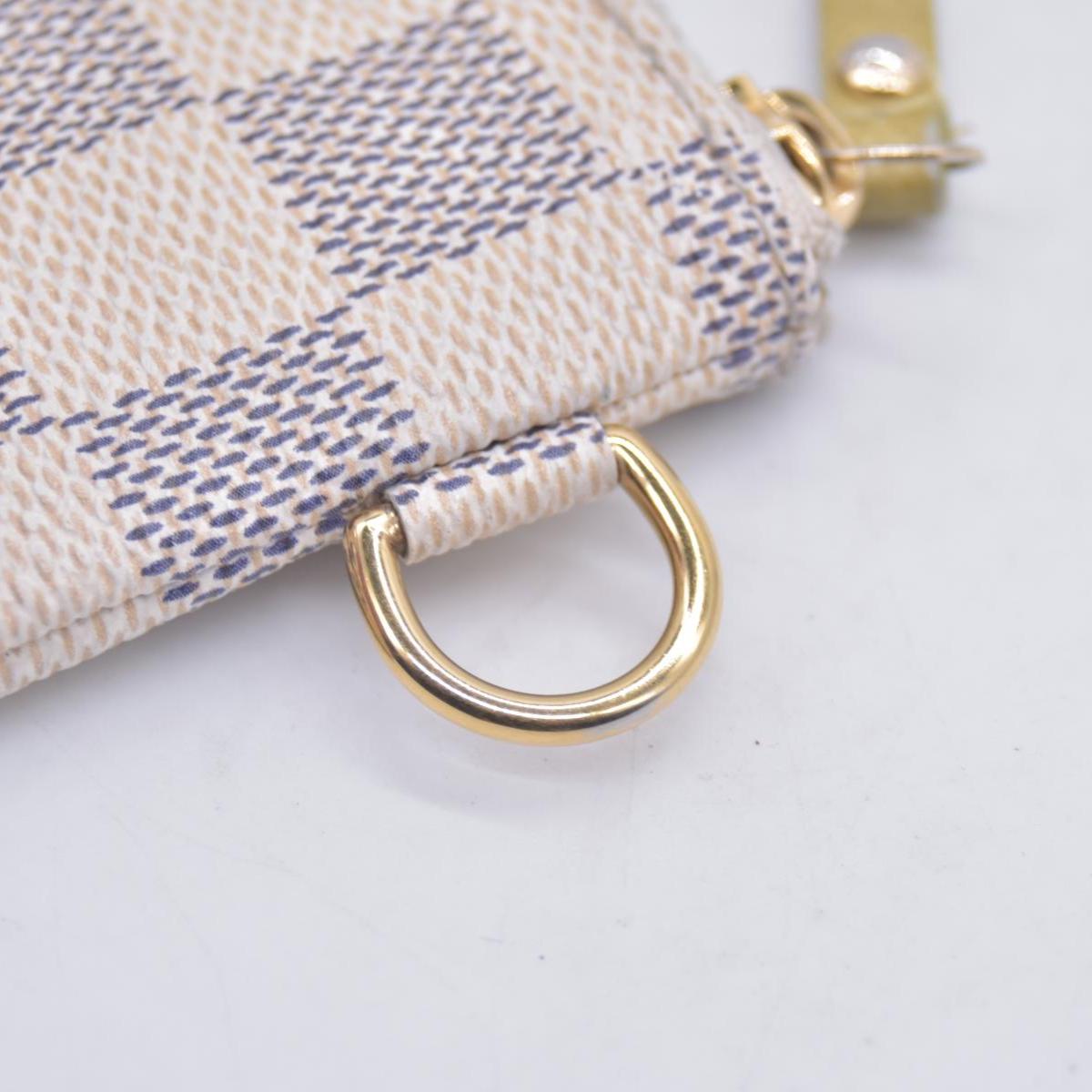Louis Vuitton Damier Azur Articles de Voyage Key Pouch Cles CONSIGNMENT
