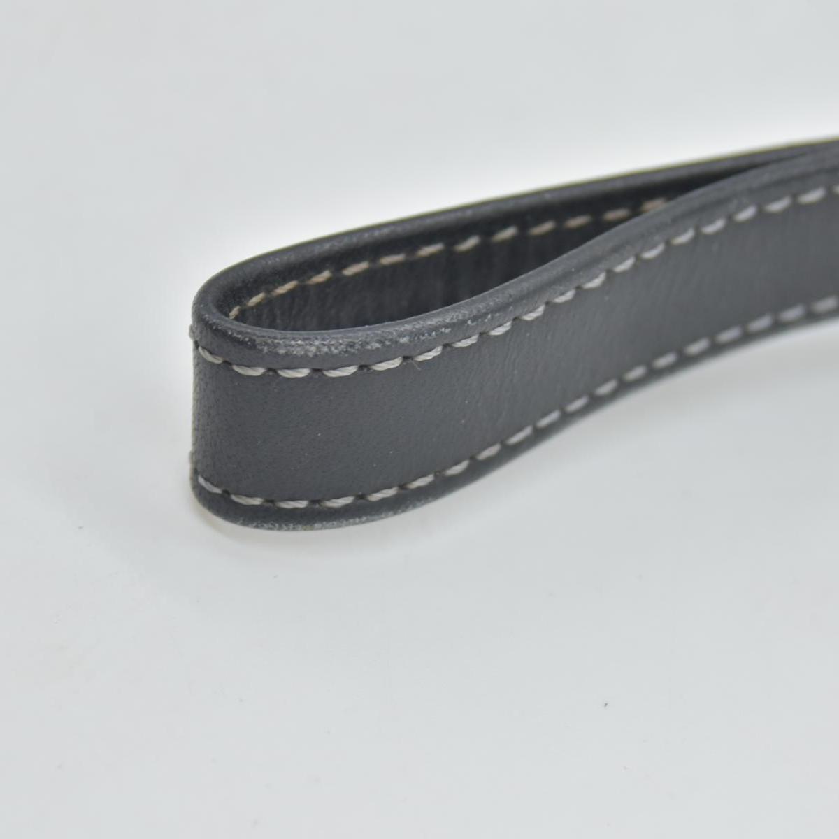 BURBERRYS Black Tumbled Leather Clutch Wristlet With Nova Check Plaid Lining CONSIGNMENT