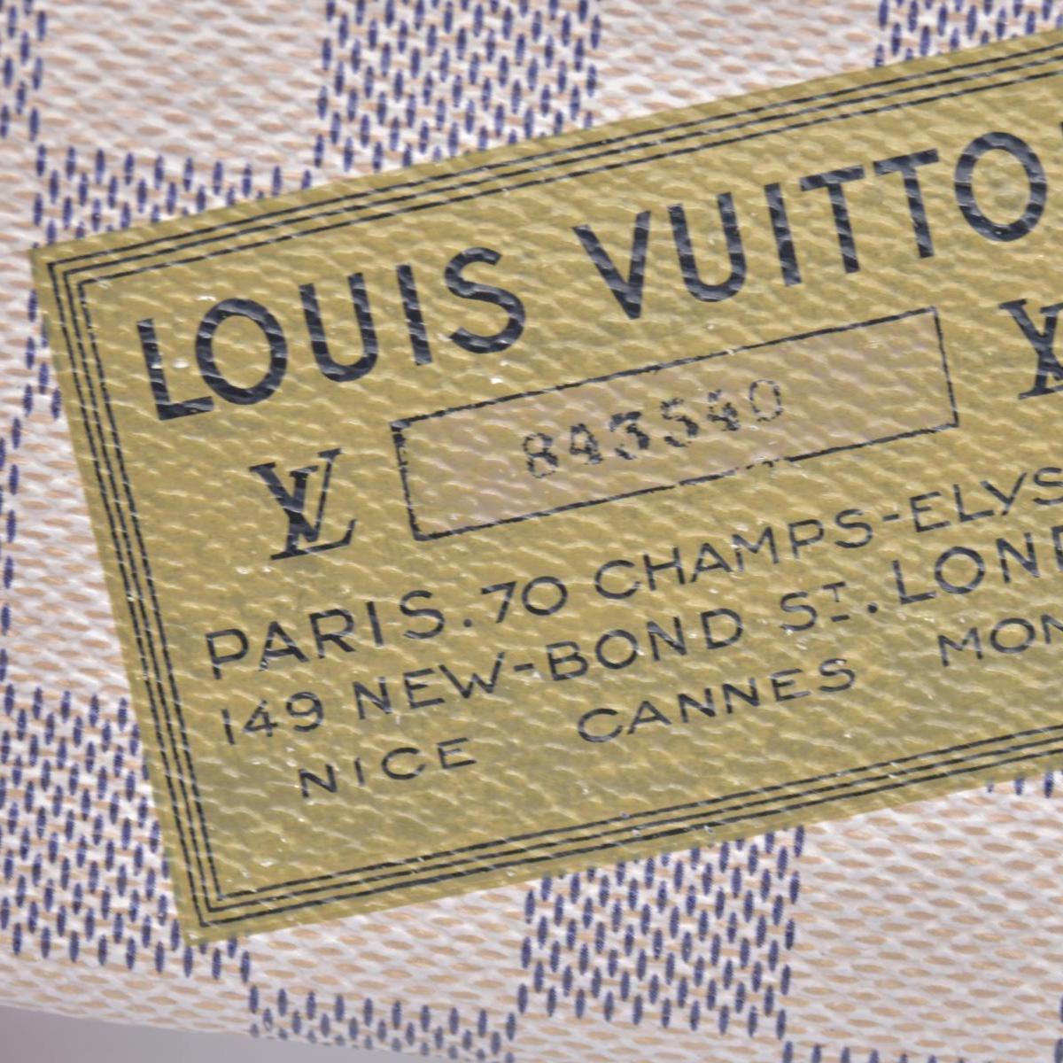Louis Vuitton Damier Azur Articles de Voyage Key Pouch Cles CONSIGNMENT