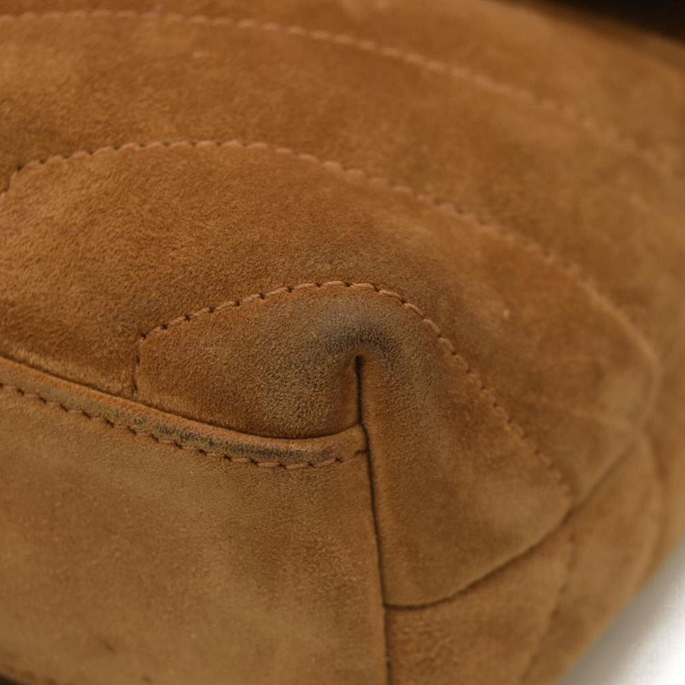 Saint Laurent  Suede Toy Loulou Shoulder Bag Cinnamon