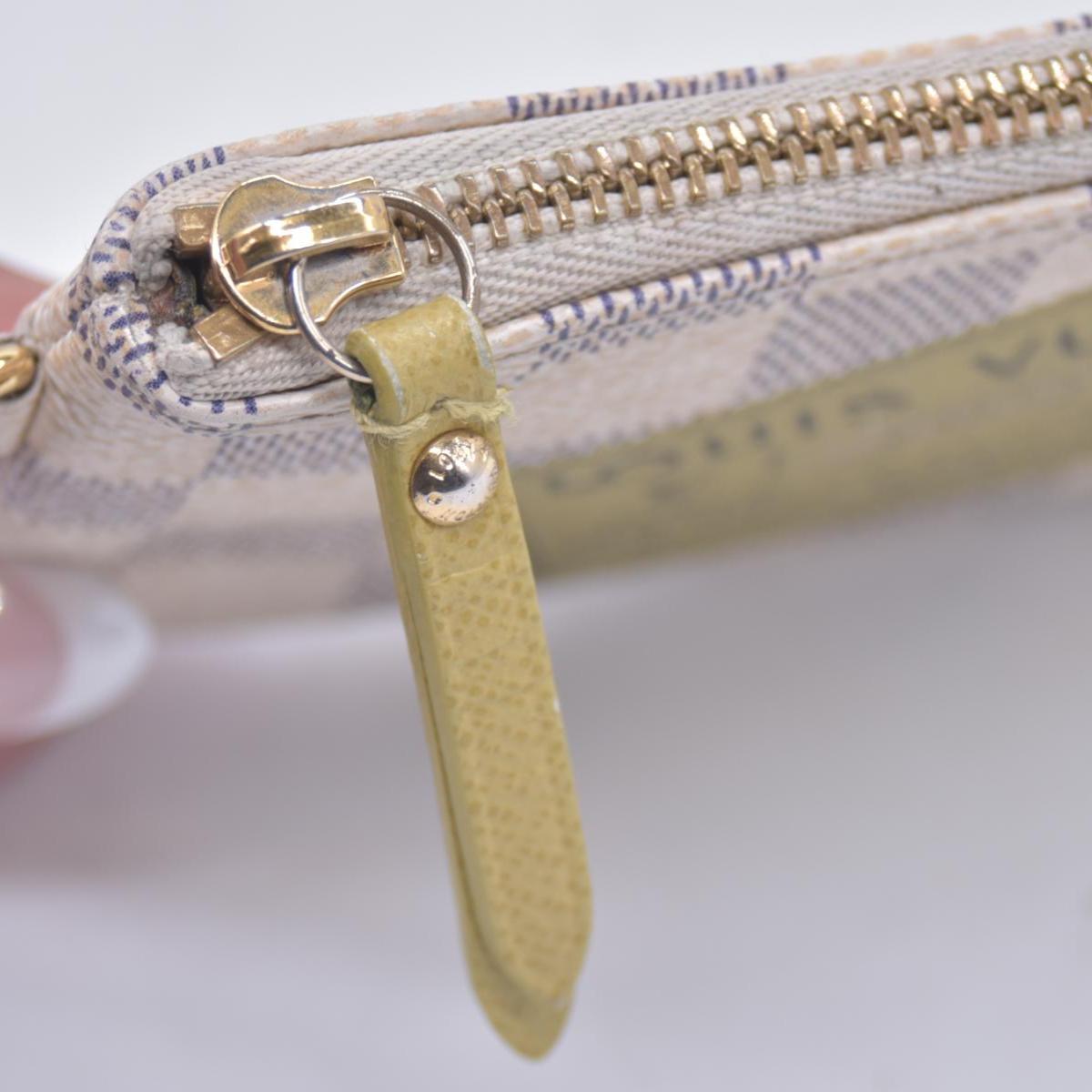 Louis Vuitton Damier Azur Articles de Voyage Key Pouch Cles CONSIGNMENT