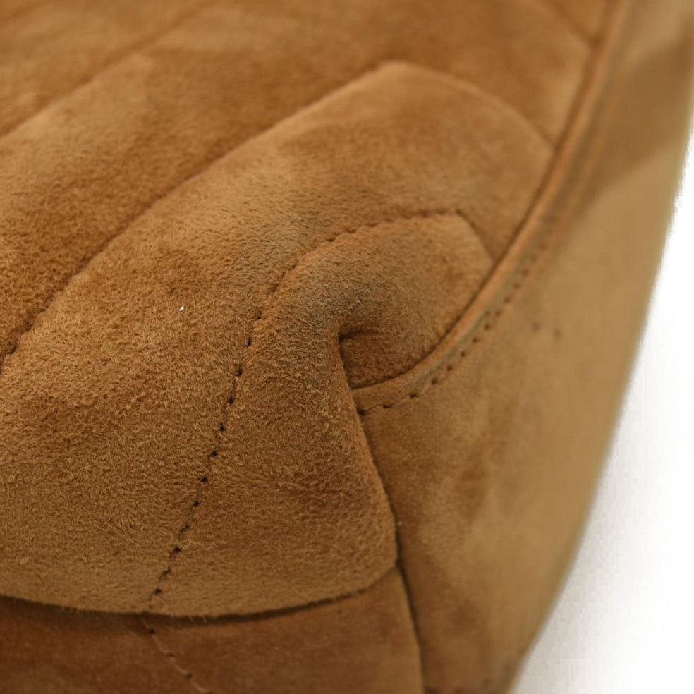 Saint Laurent  Suede Toy Loulou Shoulder Bag Cinnamon