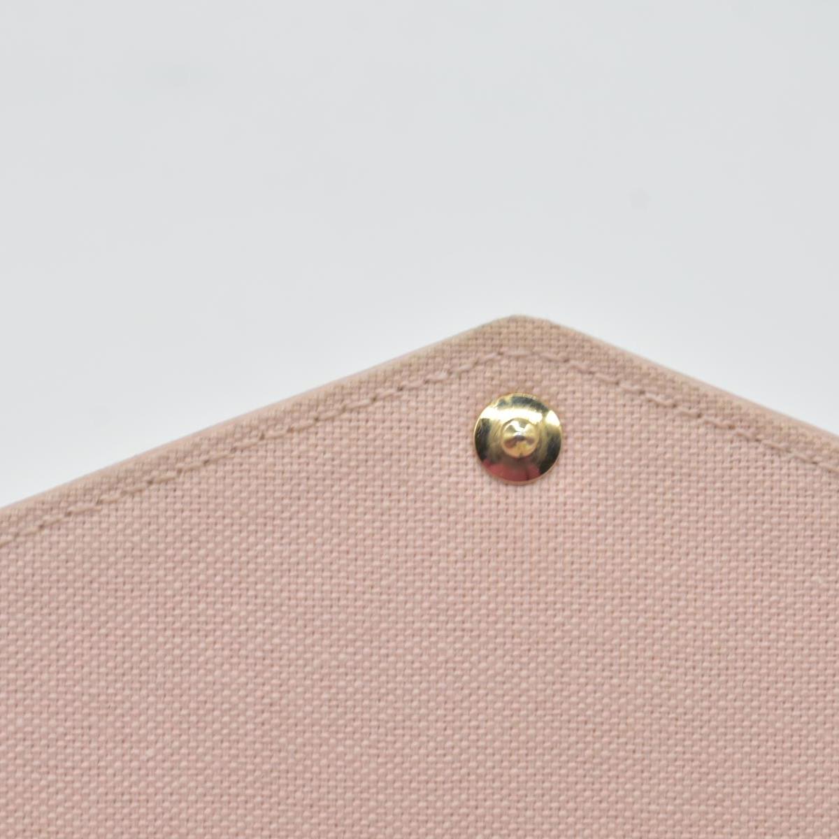 $1580 Louis Vuitton Damier Azur Pochette Felicie MI1149 2019 Pastel Pink