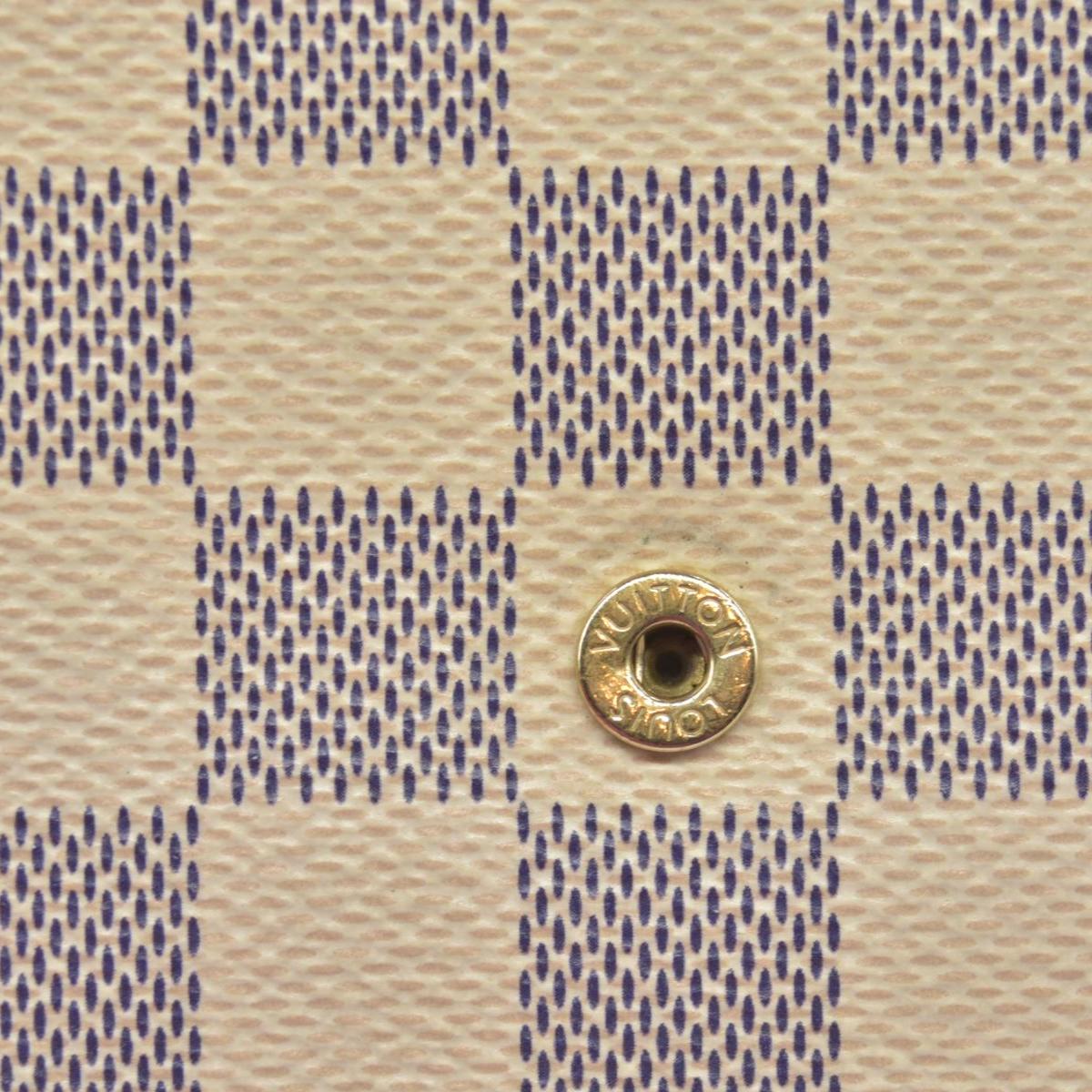 $1580 Louis Vuitton Damier Azur Pochette Felicie MI1149 2019 Pastel Pink