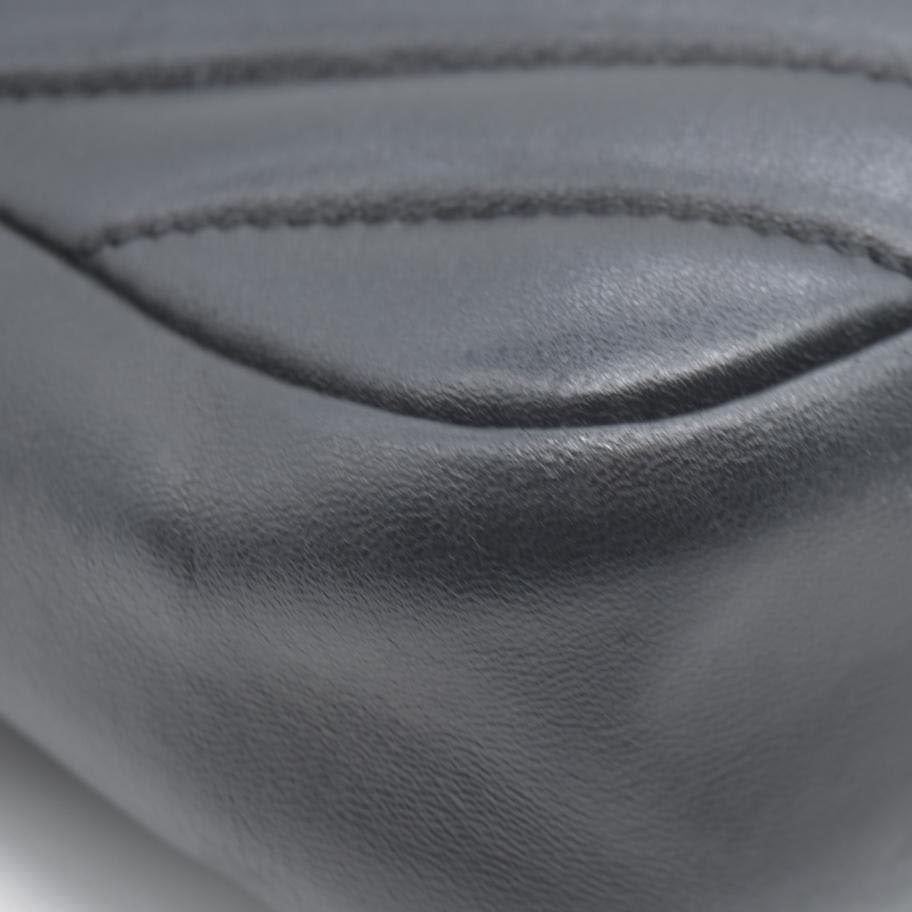 $3100 Chanel  Lambskin Chevron Quilted Camera Case Black