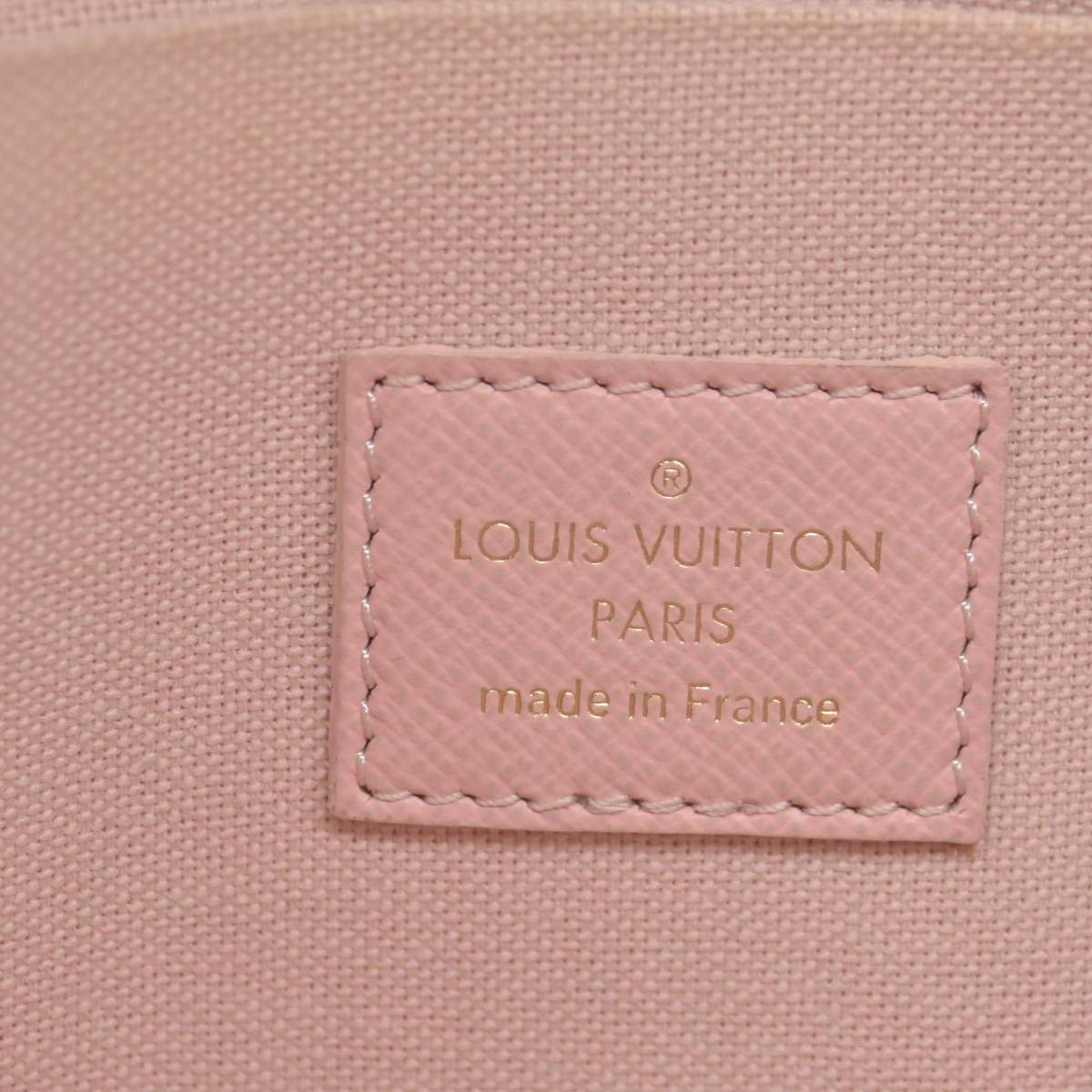 $1580 Louis Vuitton Damier Azur Pochette Felicie MI1149 2019 Pastel Pink