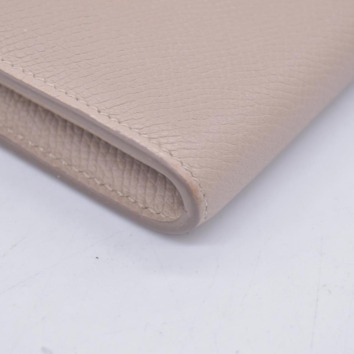 Céline Grain Calfskin Flap Wallet Beige CONSIGNMENT