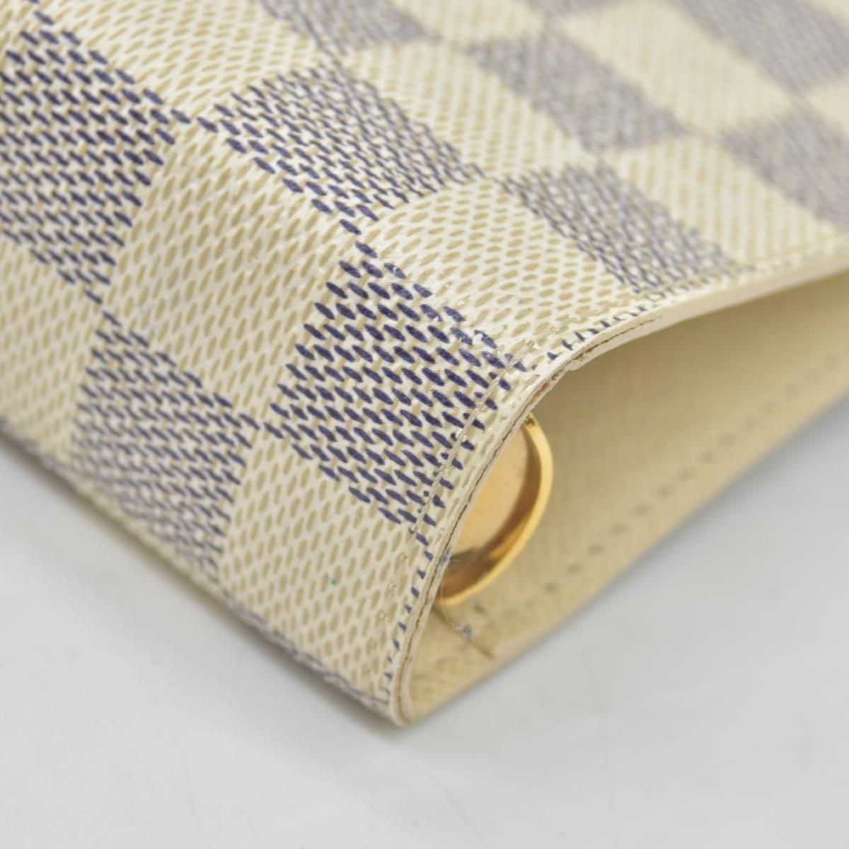 $605 2007 Louis Vuitton Damier Azur Medium Ring Agenda Cover SP2097