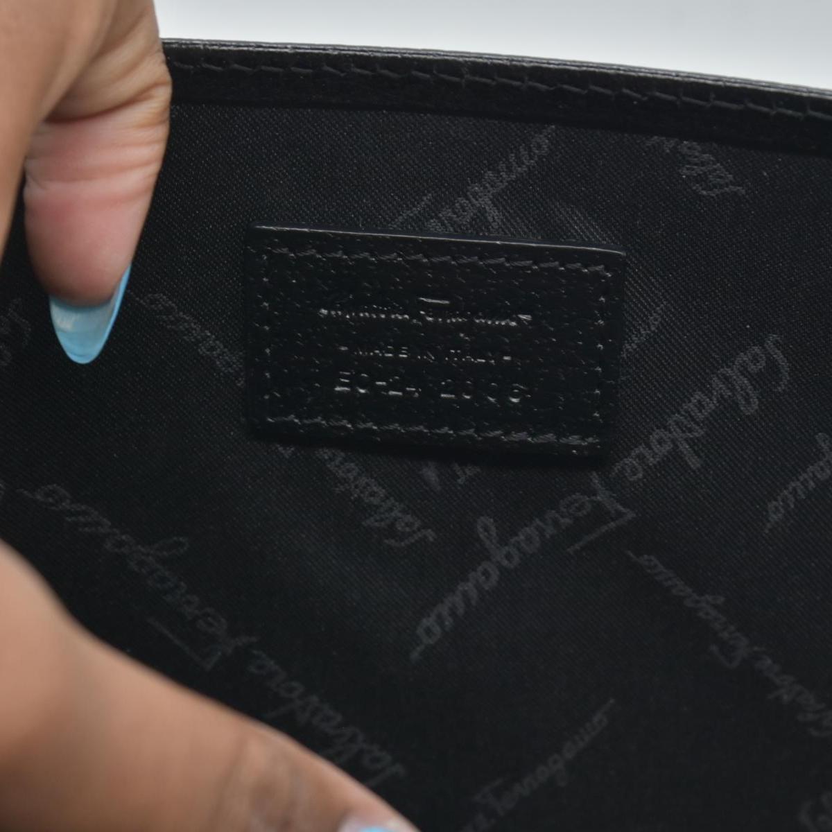 $700 Salvatore Ferragamo  Gancini Clutch