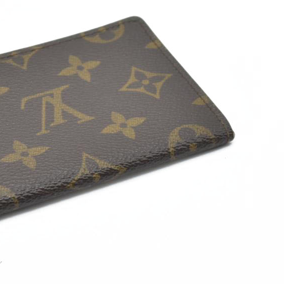 $350  Louis Vuitton Monogram Porte 2 Cartes Vertical Pass Card Case 863A2