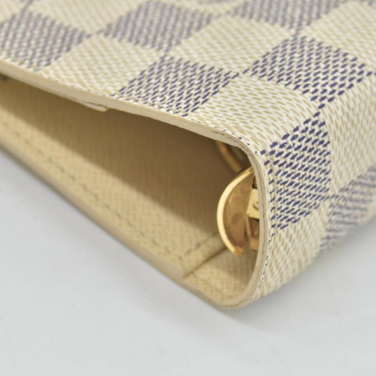 $605 2007 Louis Vuitton Damier Azur Medium Ring Agenda Cover SP2097