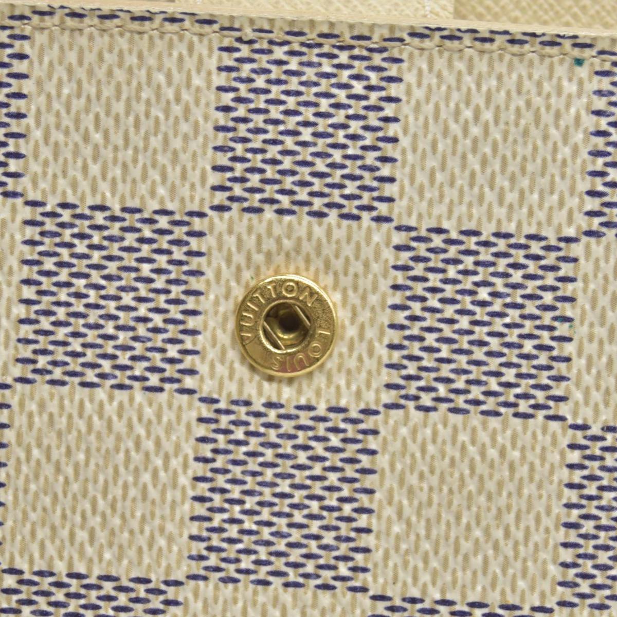 $605 2007 Louis Vuitton Damier Azur Medium Ring Agenda Cover SP2097