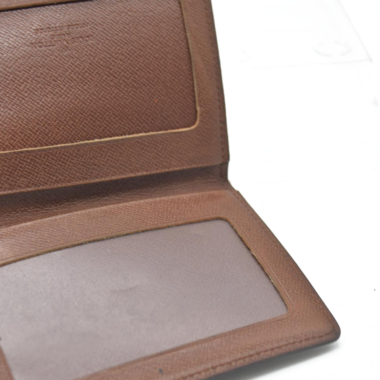 $350  Louis Vuitton Monogram Porte 2 Cartes Vertical Pass Card Case 863A2