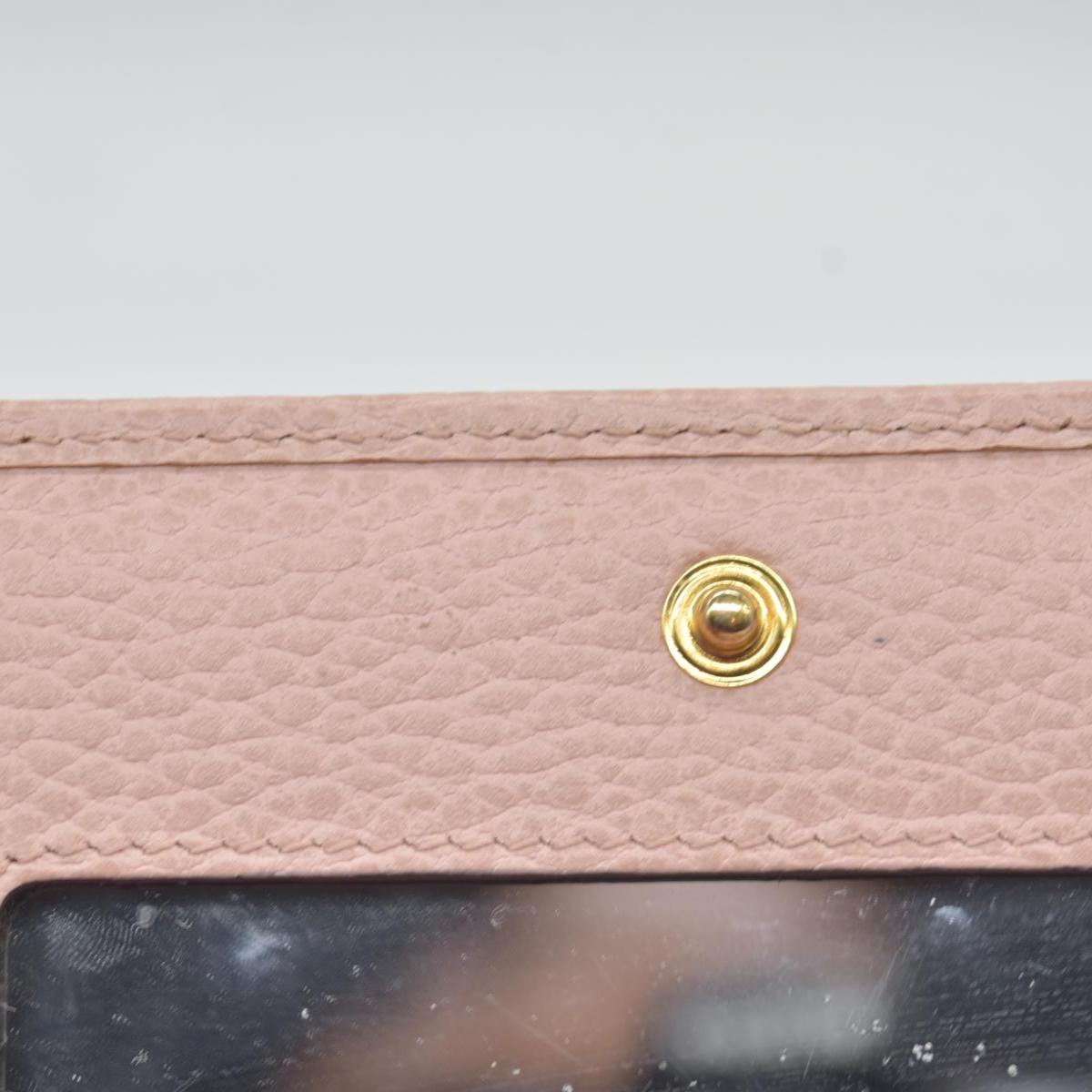 $1150 Gucci Dollar Calfskin Mini GG Marmont Chain Wallet Perfect Pink