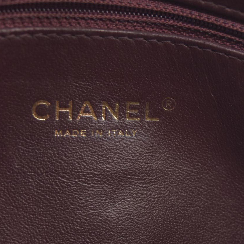 $3100 Chanel  Lambskin Chevron Quilted Camera Case Black