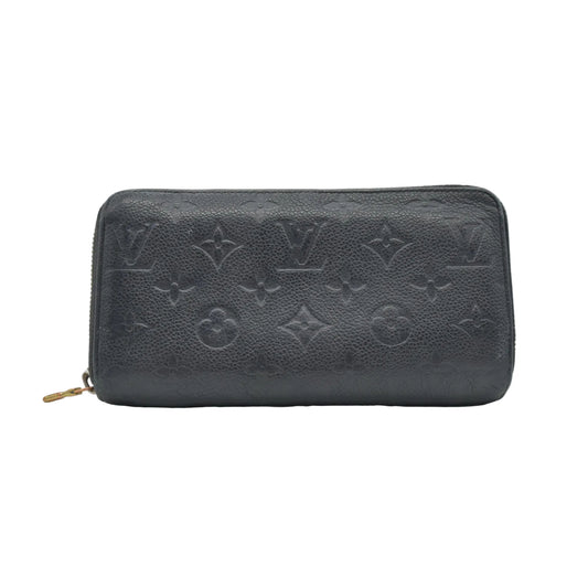 $1170 Louis Vuitton Monogram Empreinte Leather Zippy Long Wallet TN0155