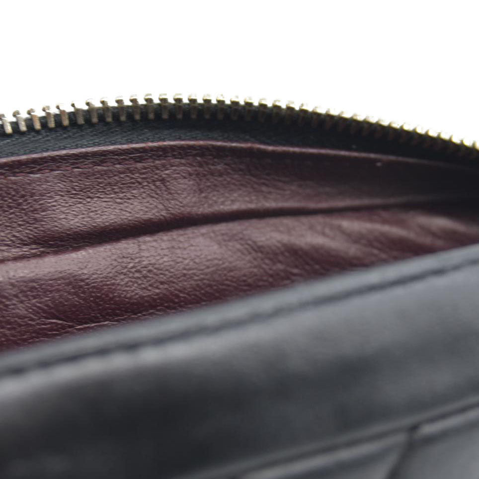 $3100 Chanel  Lambskin Chevron Quilted Camera Case Black