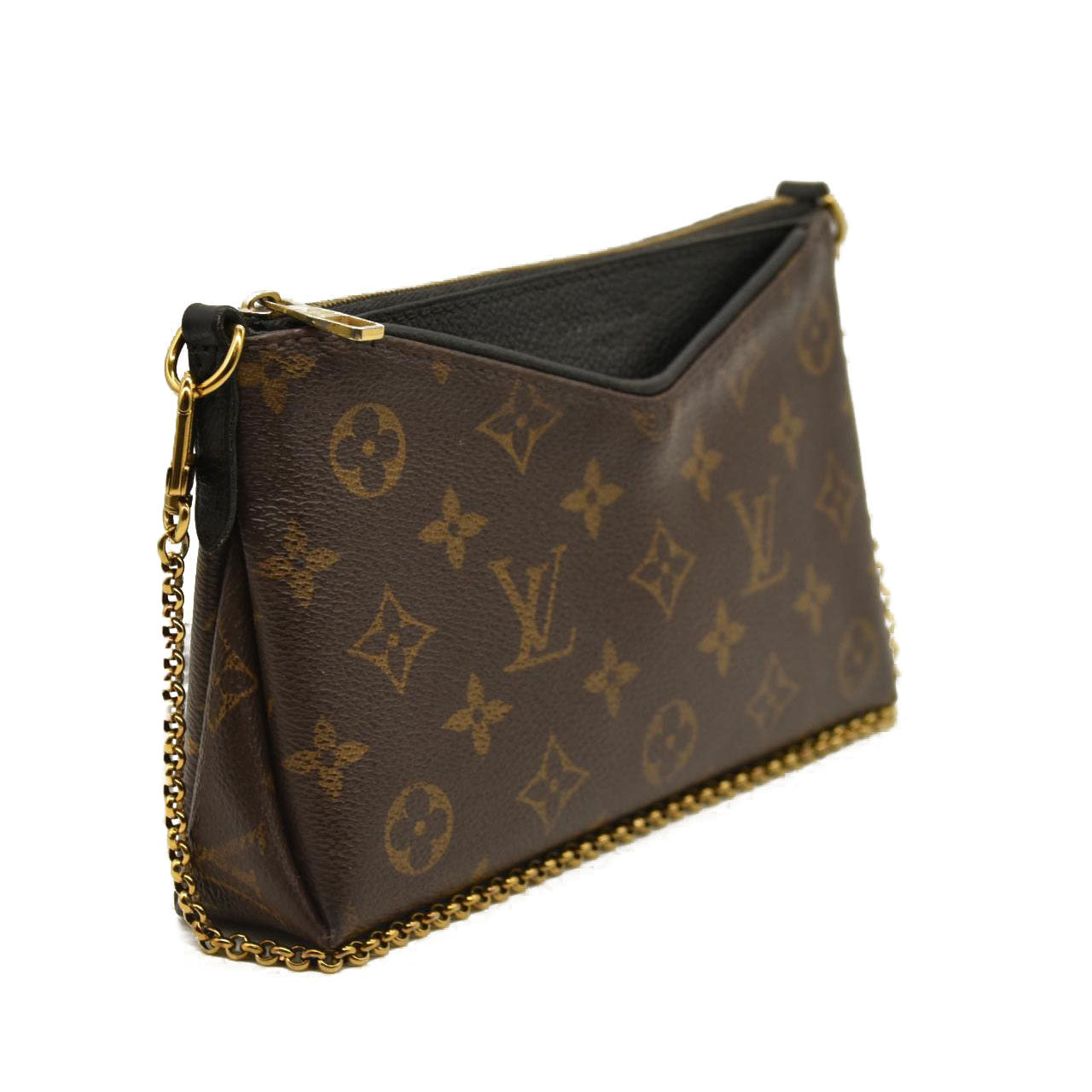 Louis Vuitton  Monogram Pallas Clutch Black