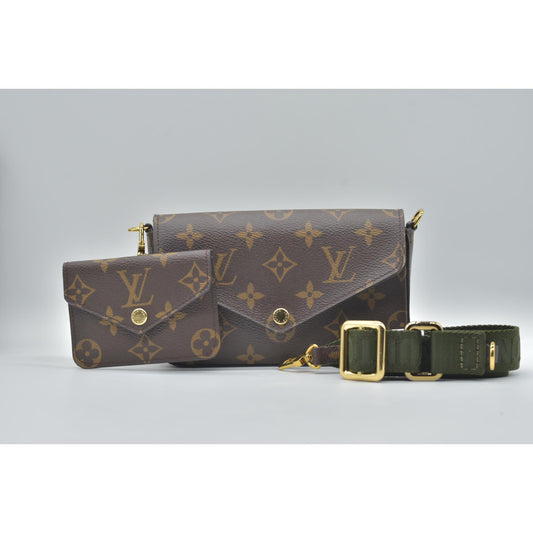 Louis Vuitton  Monogram Felicie Strap & Go Kaki