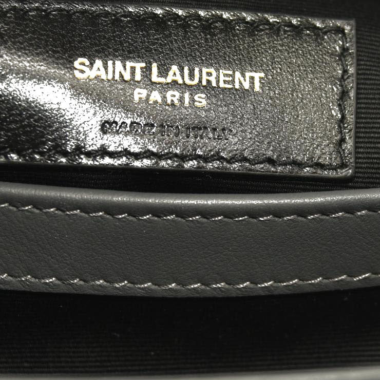 Saint Laurent  Suede Toy Loulou Shoulder Bag Storm