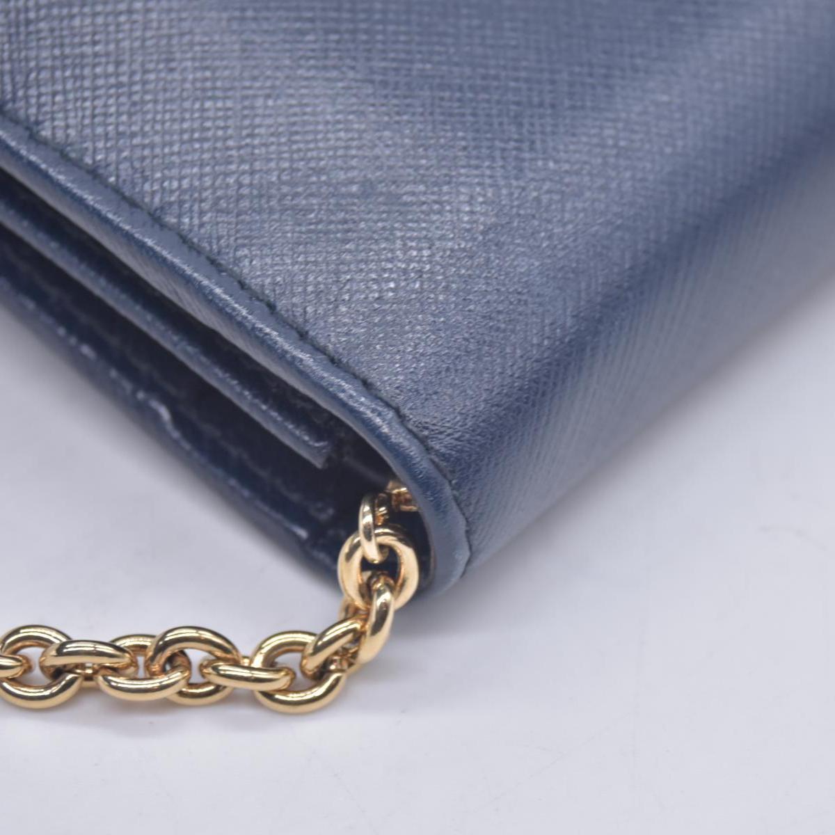 Salvatore Ferragamo Miss Vara Crossbody Wallet on Chain Navy CONSIGNMENT