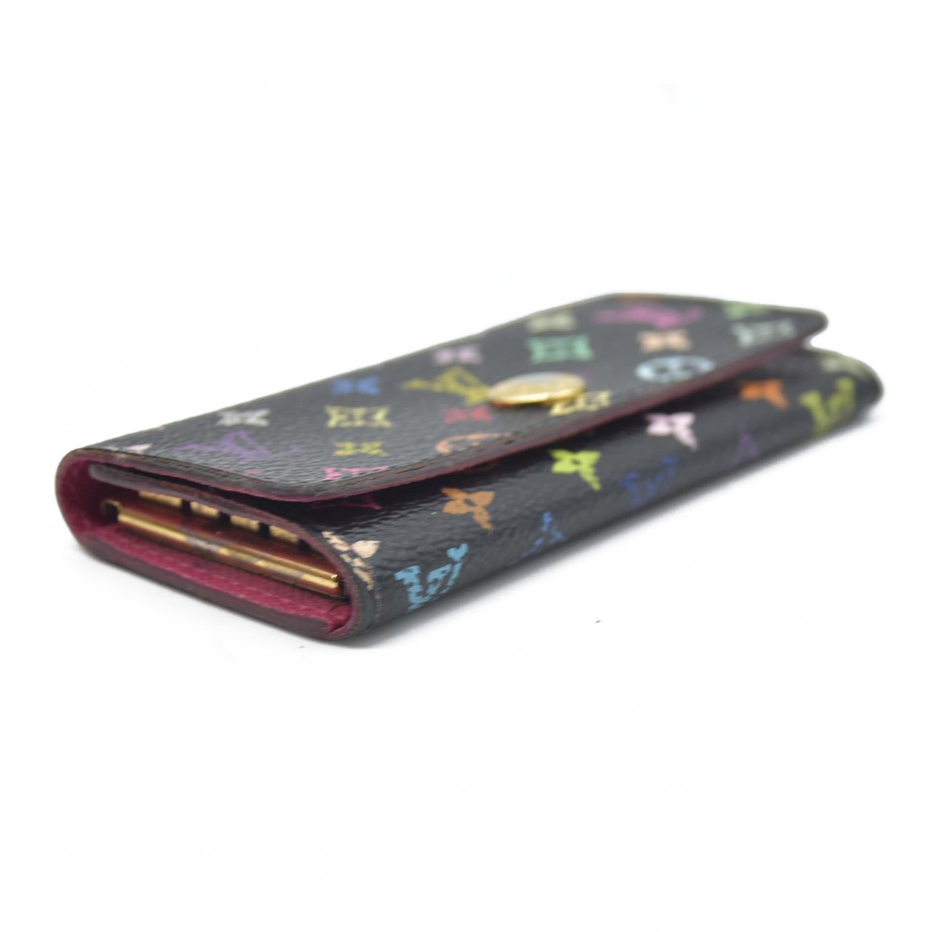 $445 Louis Vuitton Monogram Multicolor Multicles 4 Ring Key Case CT5101