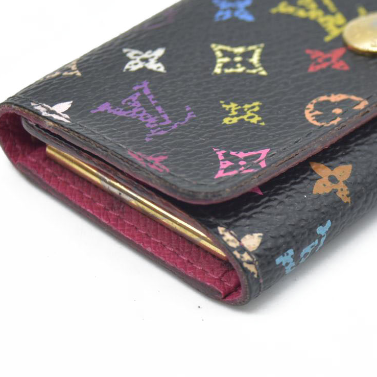 $445 Louis Vuitton Monogram Multicolor Multicles 4 Ring Key Case CT5101
