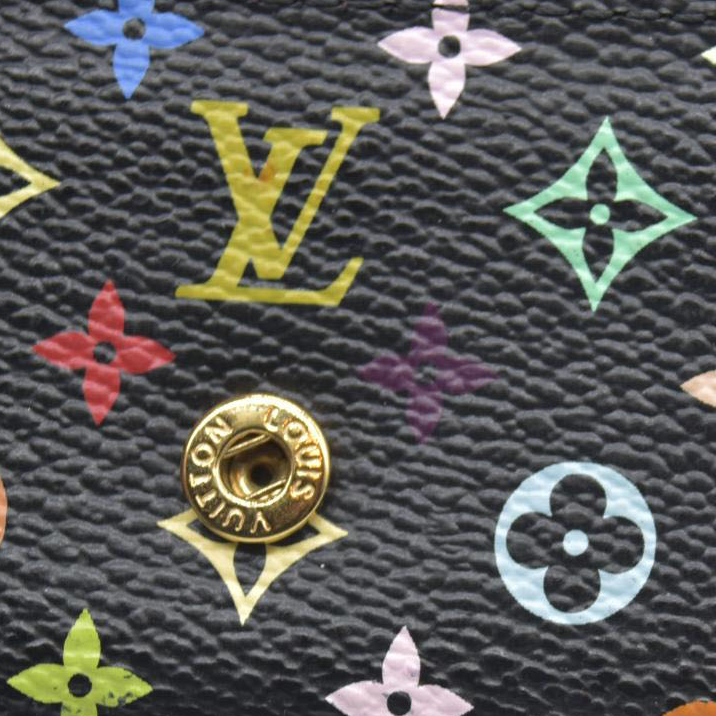 $445 Louis Vuitton Monogram Multicolor Multicles 4 Ring Key Case CT5101