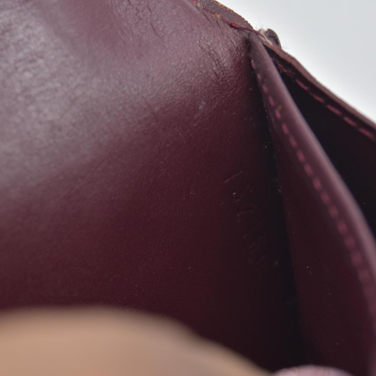 $840 Louis Vuitton Vintage Monogram Vernis Sarah Wallet Burgundy