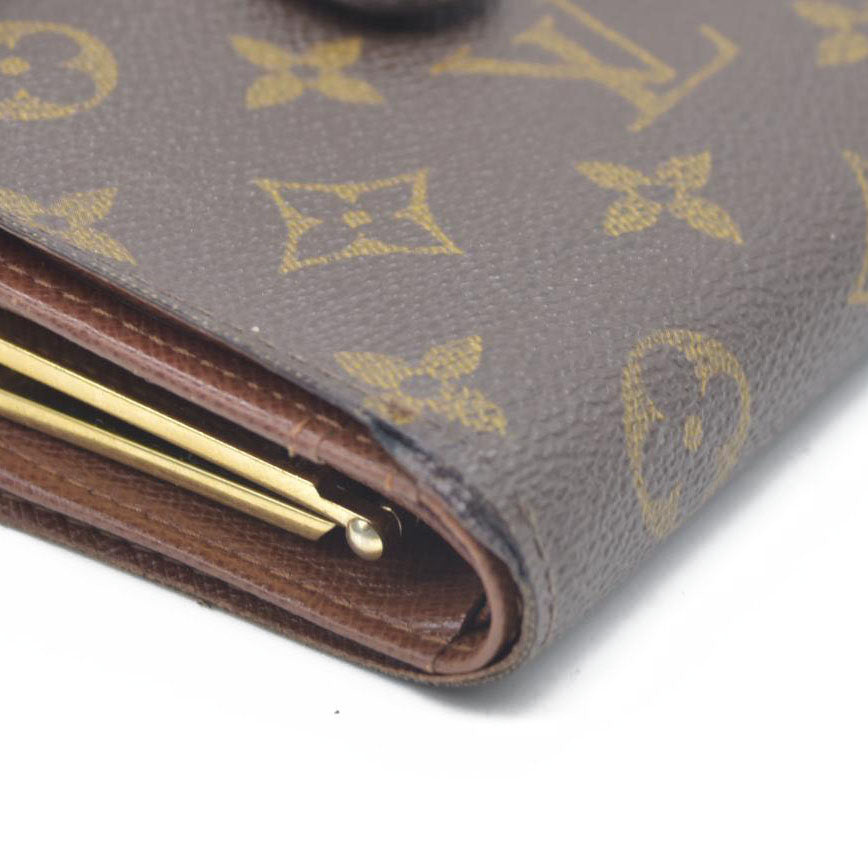 AUCTION $750  Louis Vuitton  Monogram French Purse Wallet CA0042