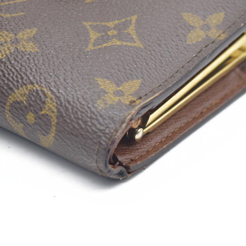 AUCTION $750  Louis Vuitton  Monogram French Purse Wallet CA0042