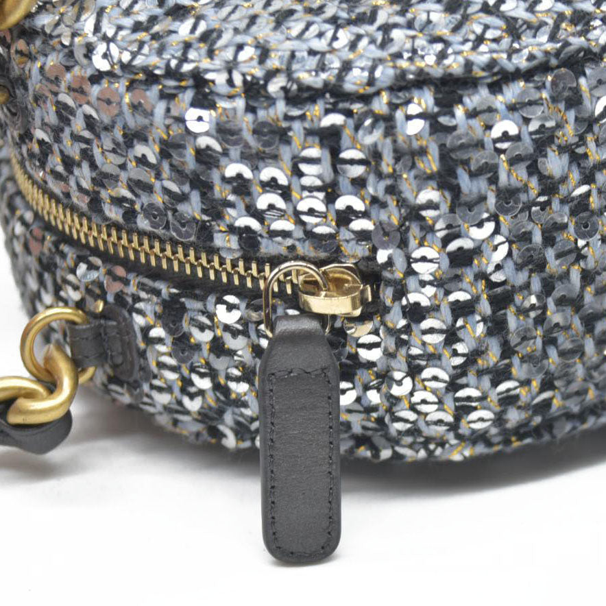 Chanel Sequin 19 Round Clutch on Chain