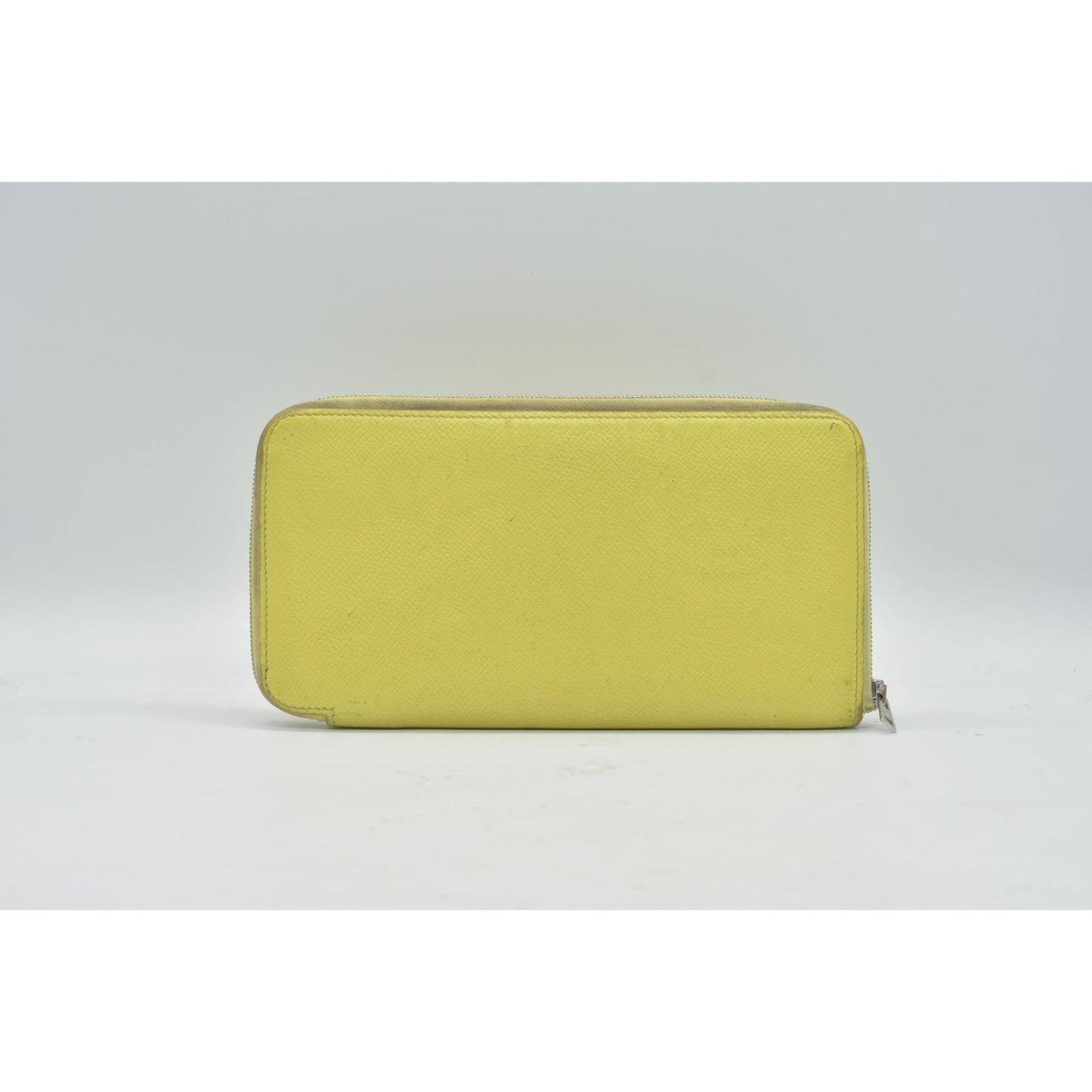 HERMES Silk-In Azap Long Zip Around Wallet Yellow Epsom