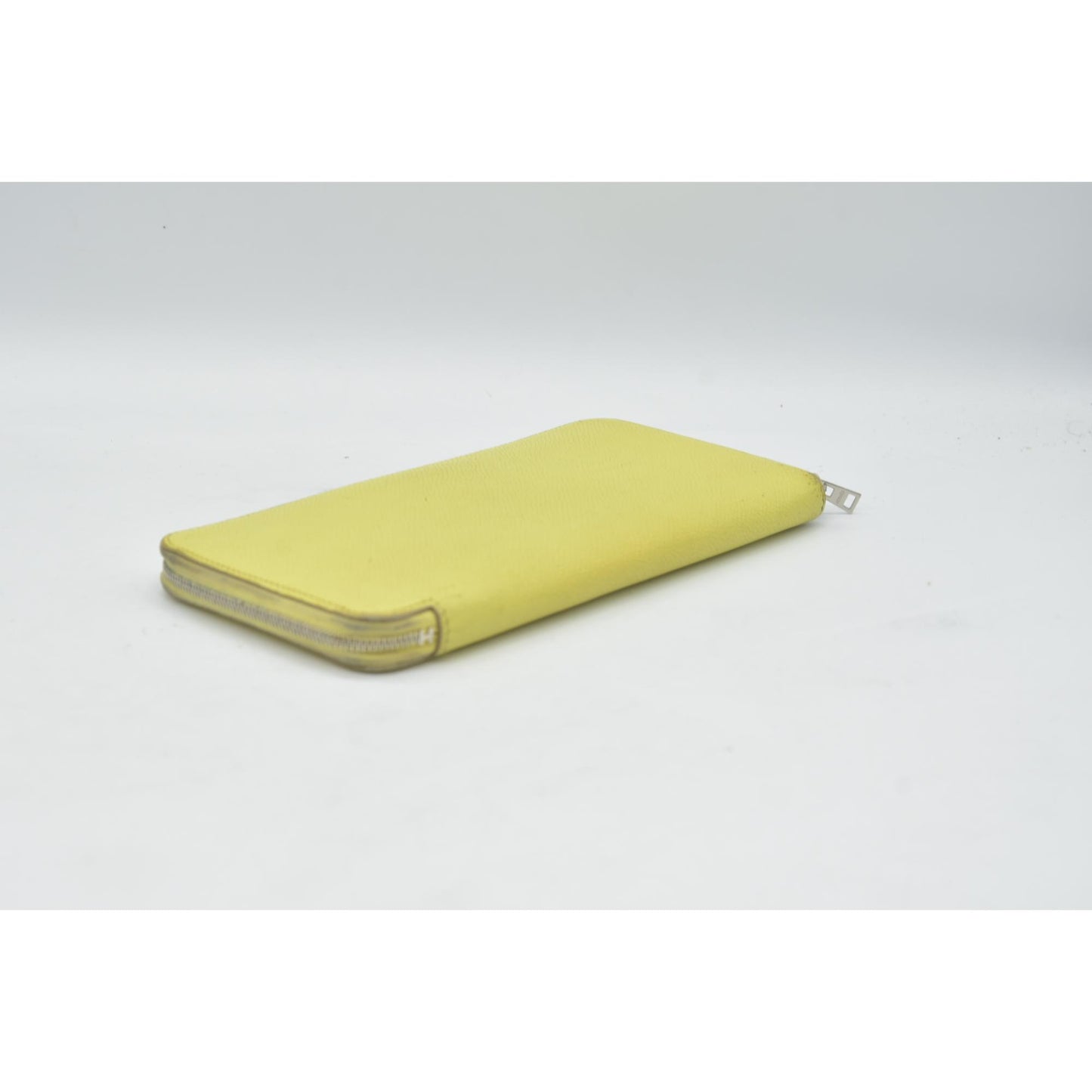 HERMES Silk-In Azap Long Zip Around Wallet Yellow Epsom