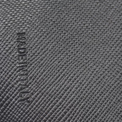 $650 PRADA Logo Plate Nylon Bifold Wallet Purse Black