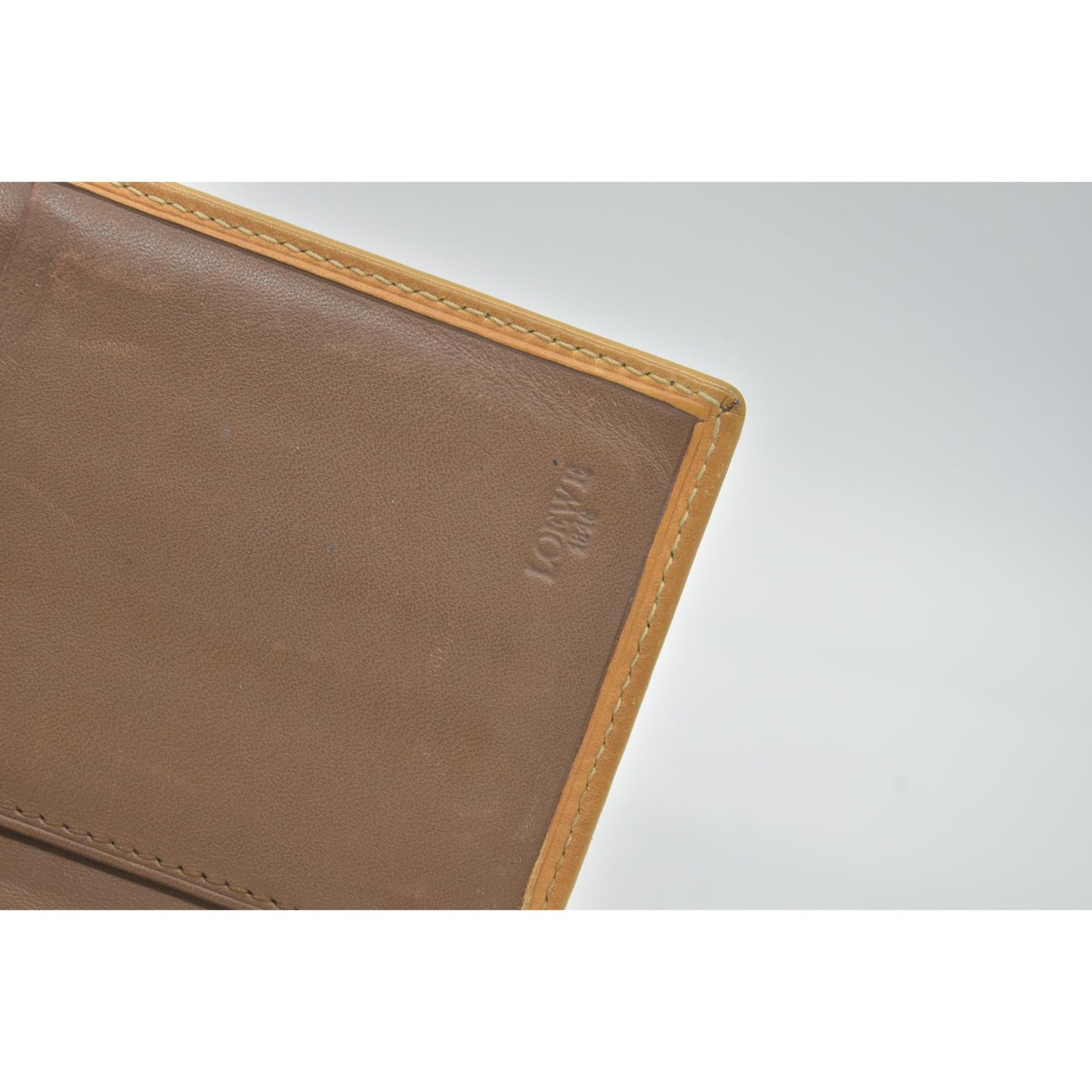 Loewe Anagram Medium Beige Leather and Leather Wallets