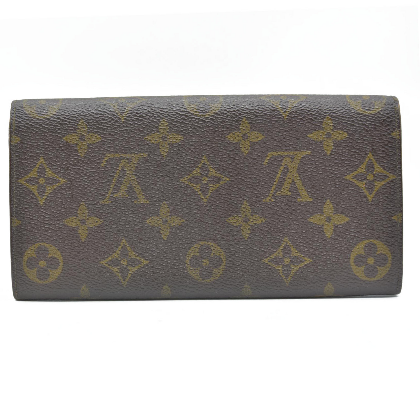 $770 Louis Vuitton Monogram Portefeiulle Sarah Long Bifold Wallet Brown 8901AM