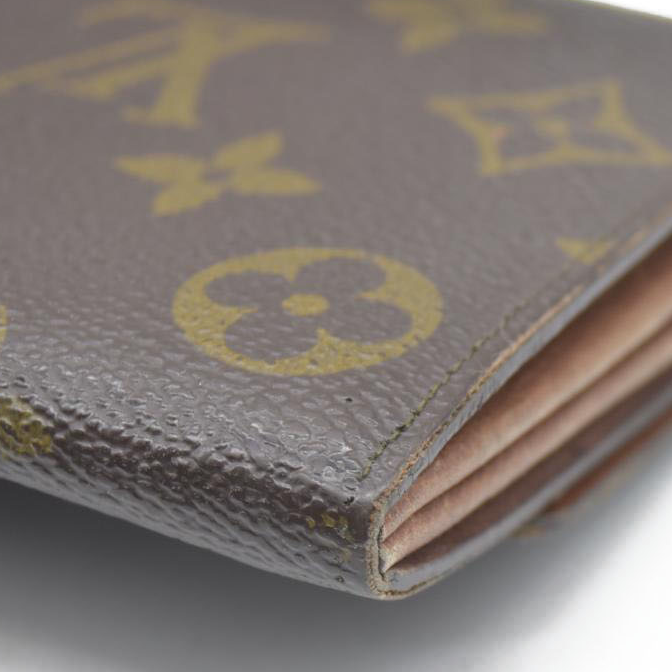 $770 Louis Vuitton Monogram Portefeiulle Sarah Long Bifold Wallet Brown 8901AM
