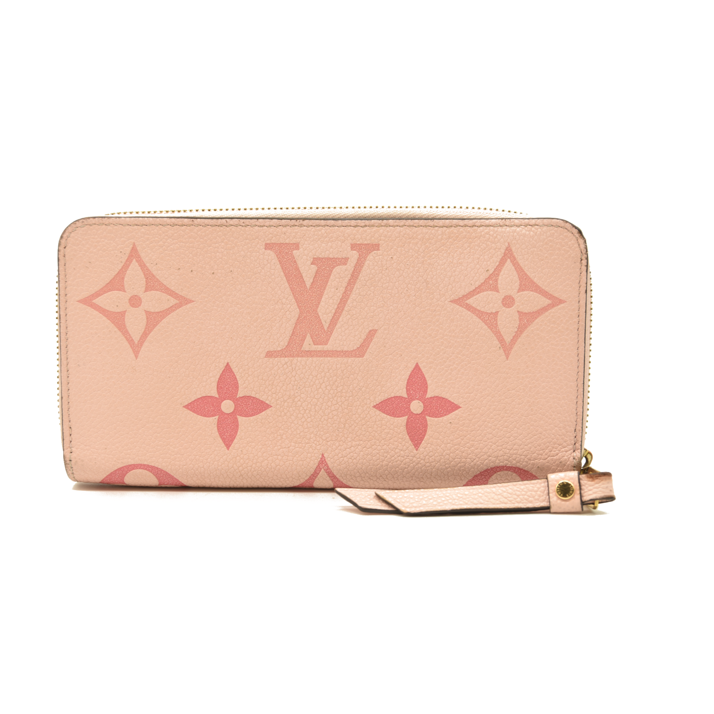 LOUIS VUITTON Empreinte Monogram Giant By The Pool Zippy Wallet Bouton De Rose RFID