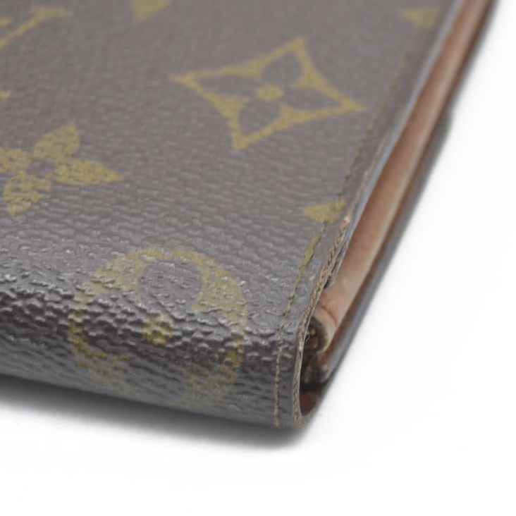 $770 Louis Vuitton Monogram Portefeiulle Sarah Long Bifold Wallet Brown 8901AM