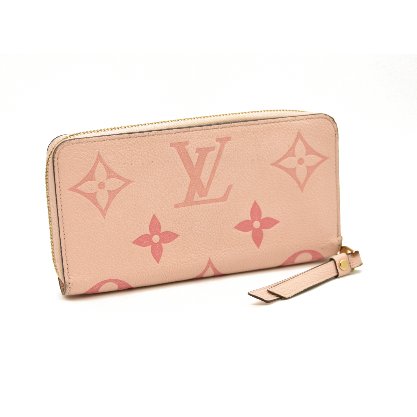 LOUIS VUITTON Empreinte Monogram Giant By The Pool Zippy Wallet Bouton De Rose RFID