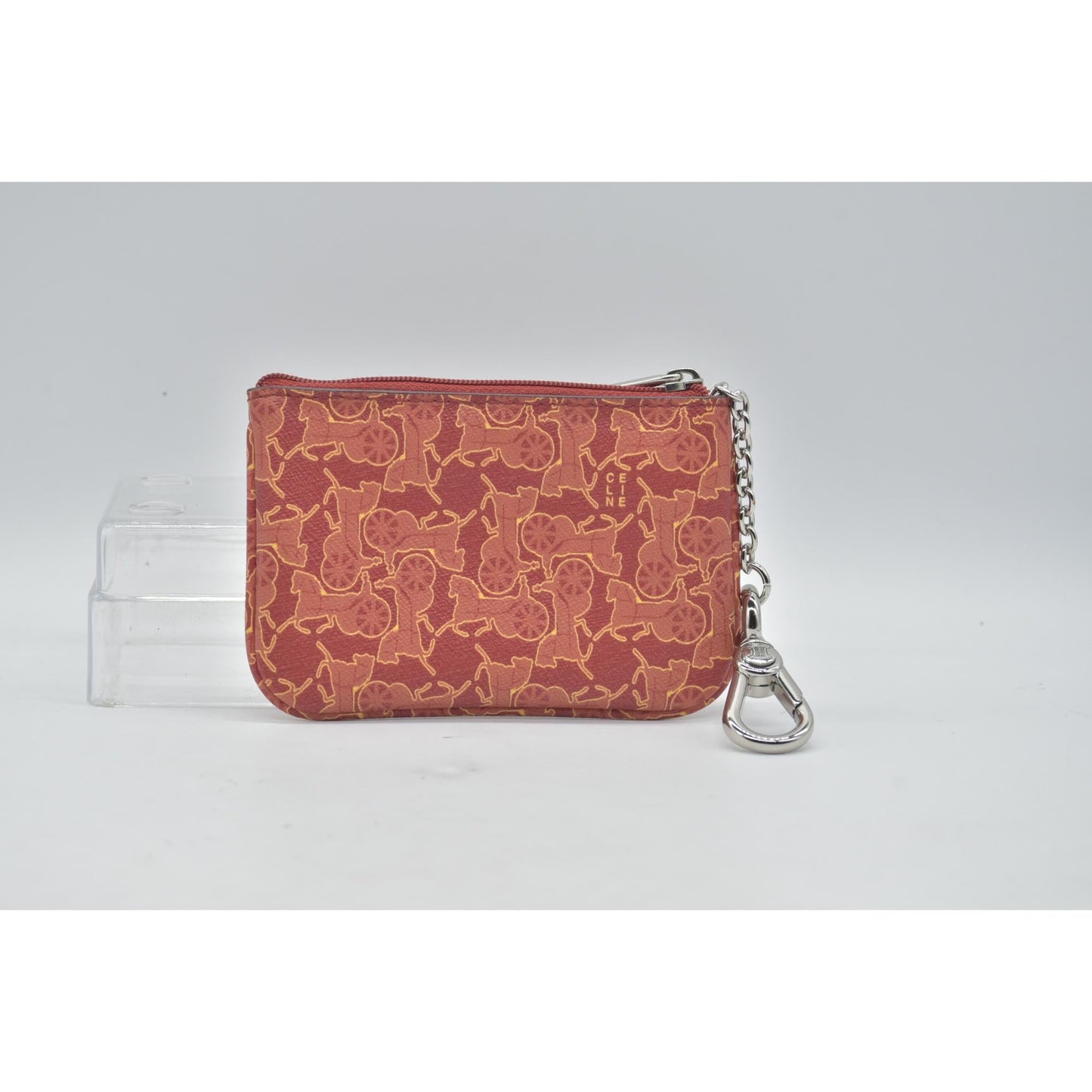 Celine Vintage Le Horse Carriage Key Chain Wallet CONSIGNMENT