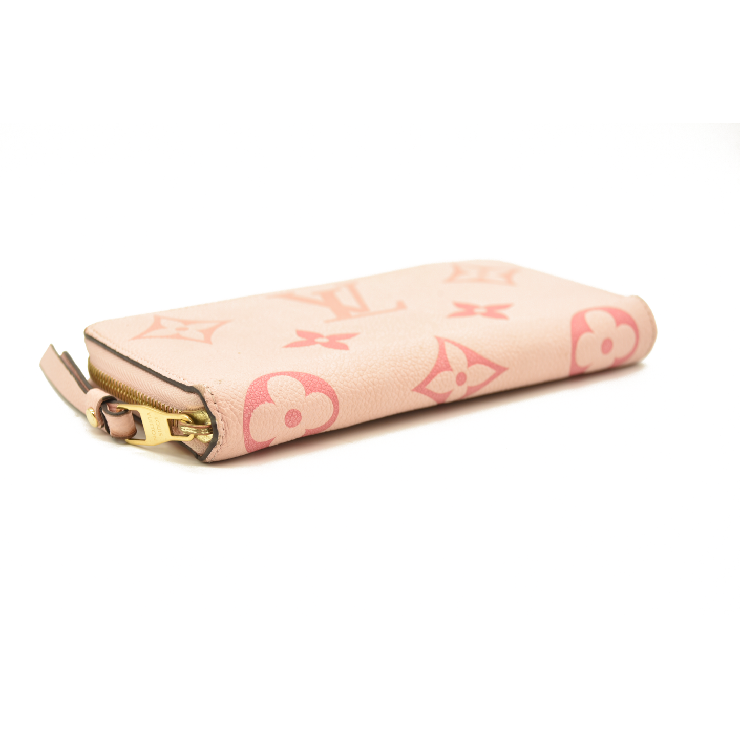 LOUIS VUITTON Empreinte Monogram Giant By The Pool Zippy Wallet Bouton De Rose RFID