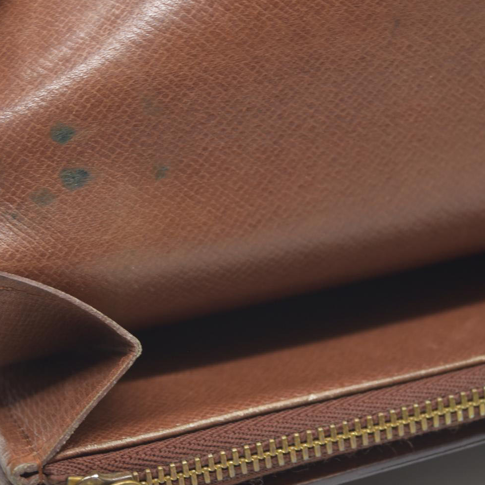 $770 Louis Vuitton Monogram Portefeiulle Sarah Long Bifold Wallet Brown 8901AM