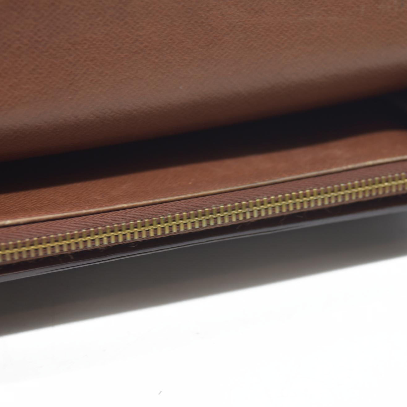 $770 Louis Vuitton Monogram Portefeiulle Sarah Long Bifold Wallet Brown 8901AM