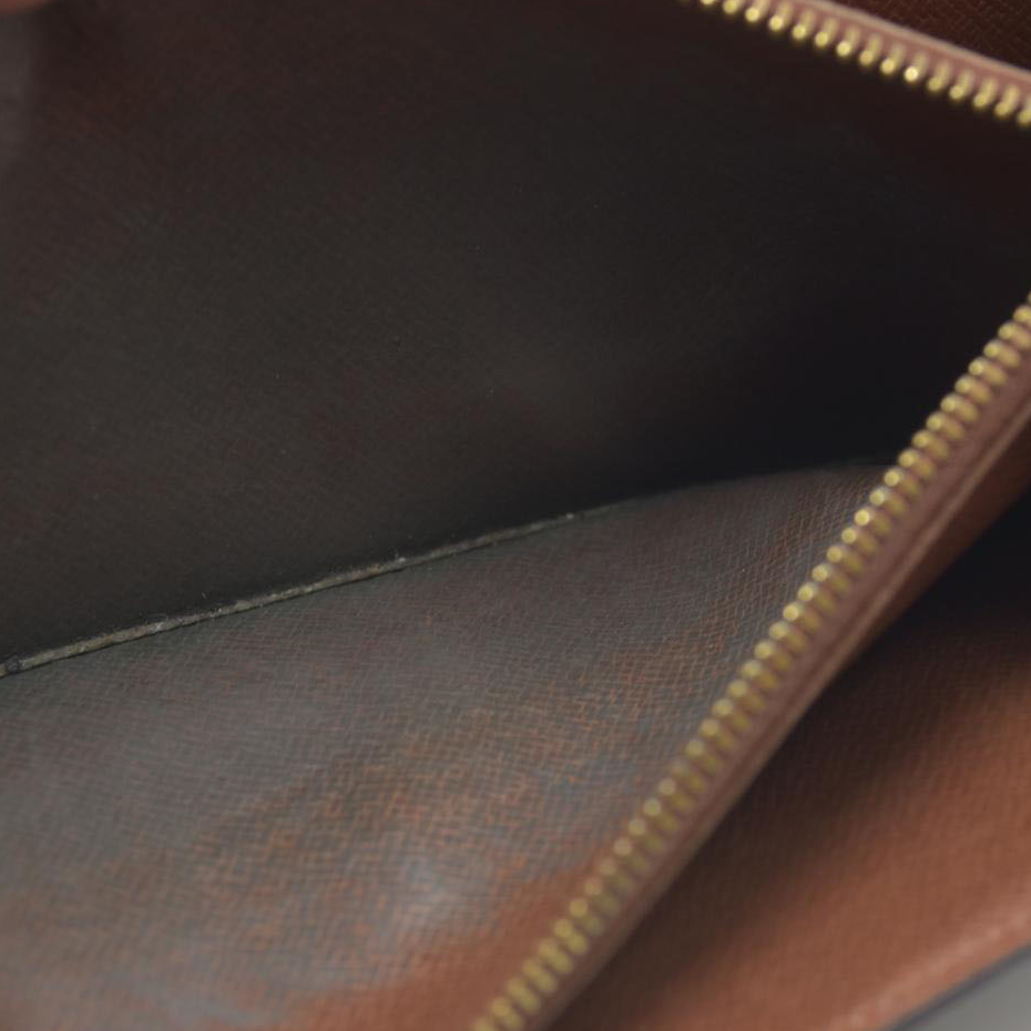 $770 Louis Vuitton Monogram Portefeiulle Sarah Long Bifold Wallet Brown 8901AM